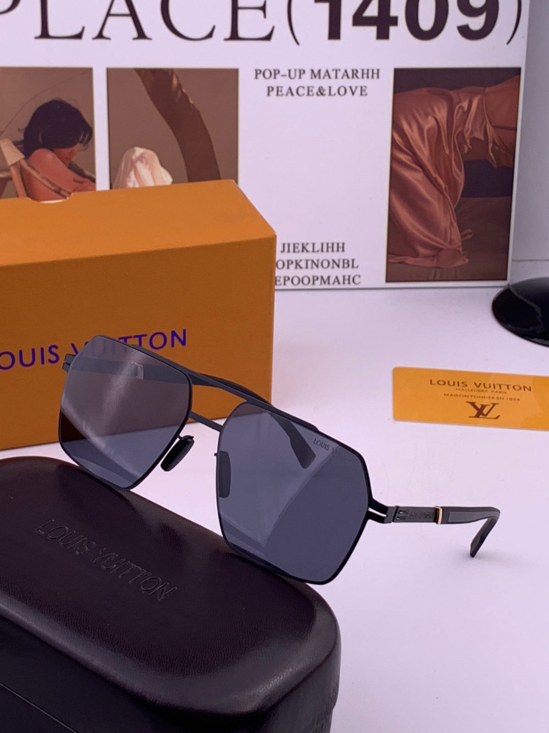 Louis Vuitton L313 Fashion Gold Lens Sunglasses for Men & Women - 431281 - detail image 2