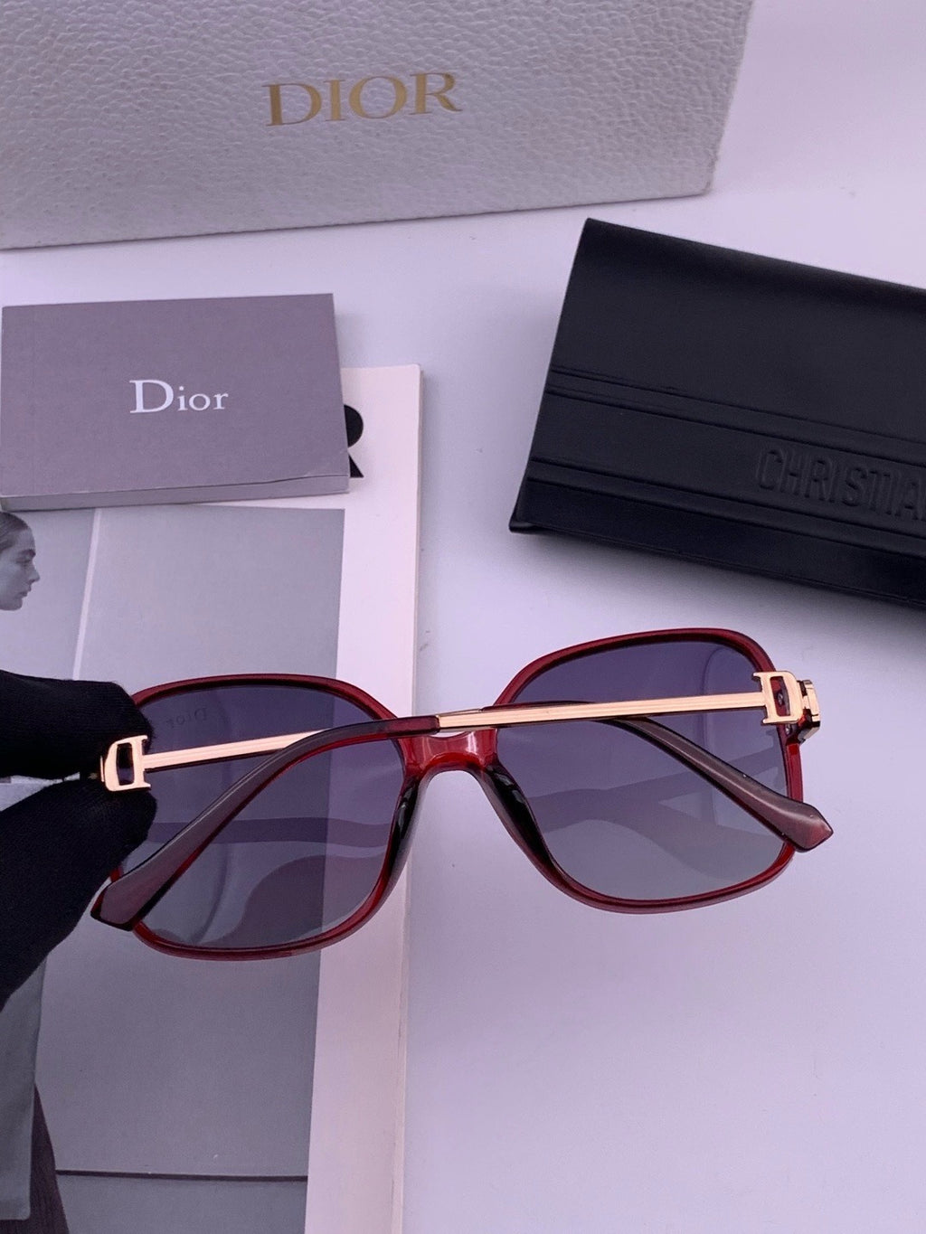 Dior D8266 Polarized Fashion Black Lens Sunglasses for Men & Women - 431781 - detail image 6
