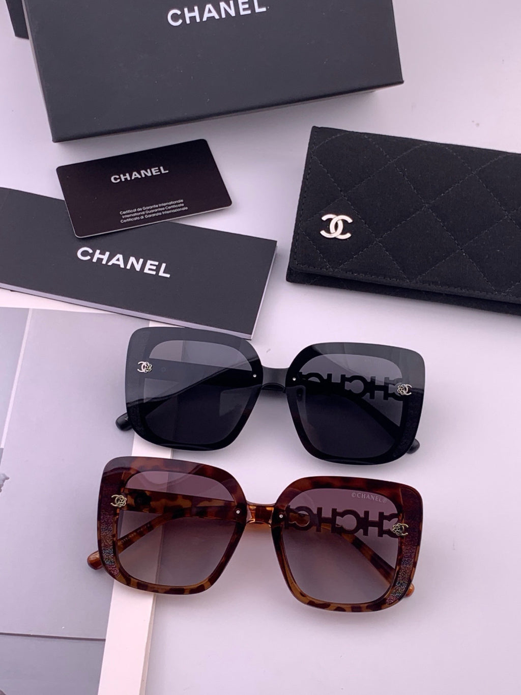 Chanel CH6991 Polarized Round Black Lens Sunglasses for Women - 431585 - detail image 7