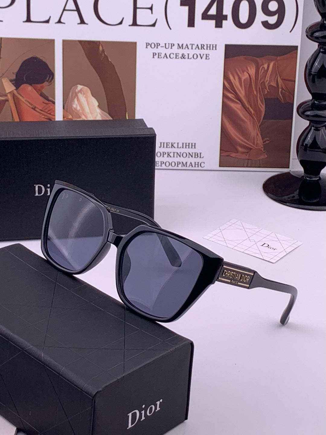 Dior D67706 Fashion Gold Lens Sunglasses for Men & Women - 431786 - detail image 3