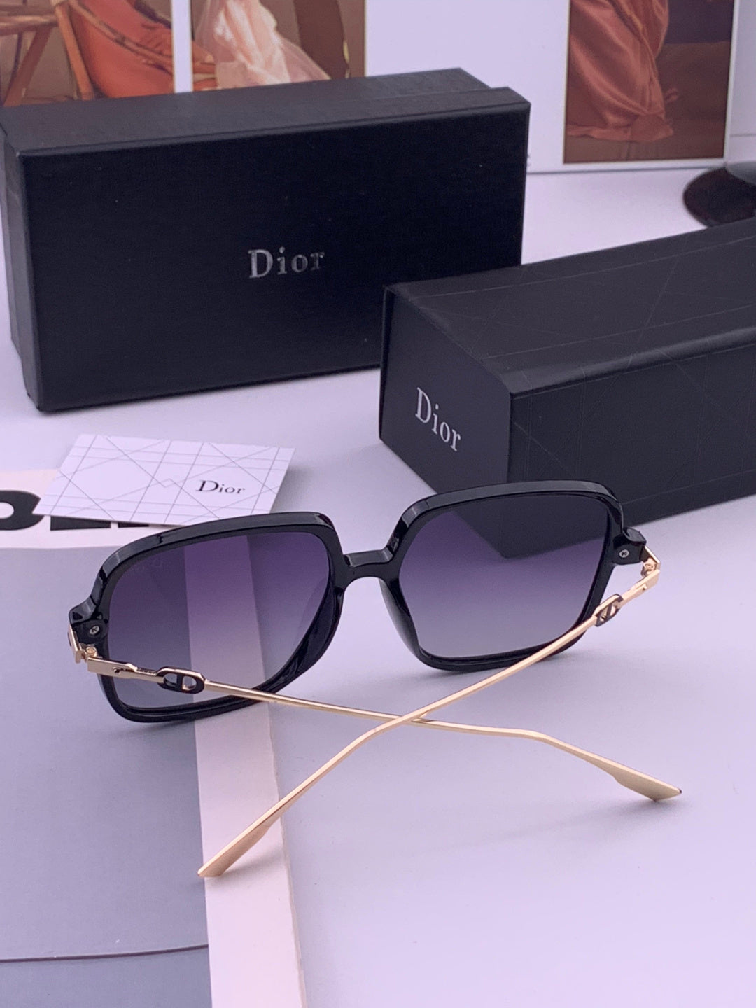 Dior CD3203 Polarized Fashion Gold Lens Sunglasses for Men & Women - 431789 - detail image 6