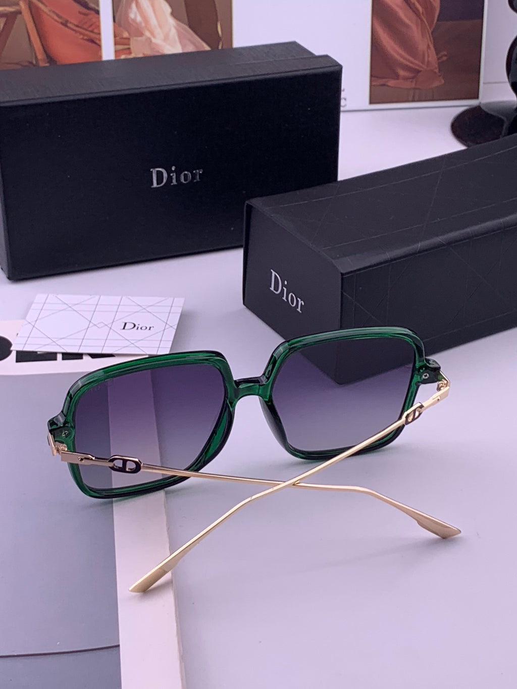Dior CD3203 Polarized Fashion Gold Lens Sunglasses for Men & Women - 431790 - detail image 6