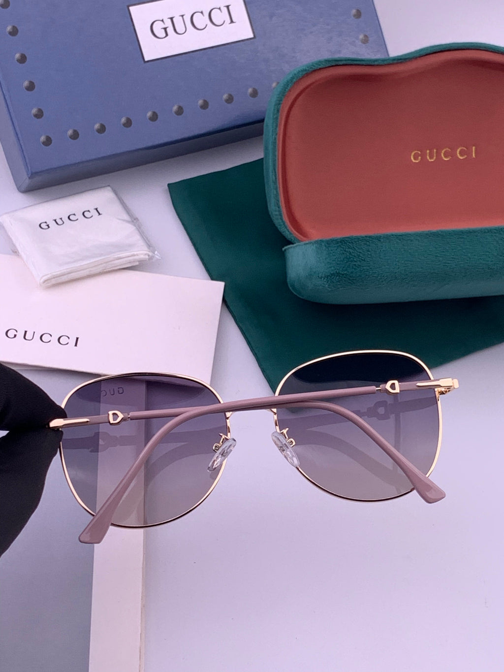Gucci G8821 Polarized Oversized Black Lens Sunglasses for Men & Women - 431345 - detail image 5