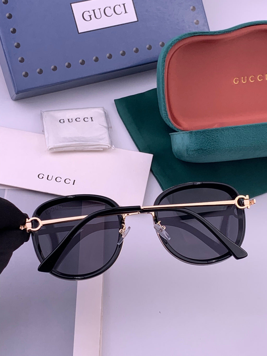 Gucci G9680 Polarized Fashion Black Lens Sunglasses for Men & Women - 431347 - detail image 4