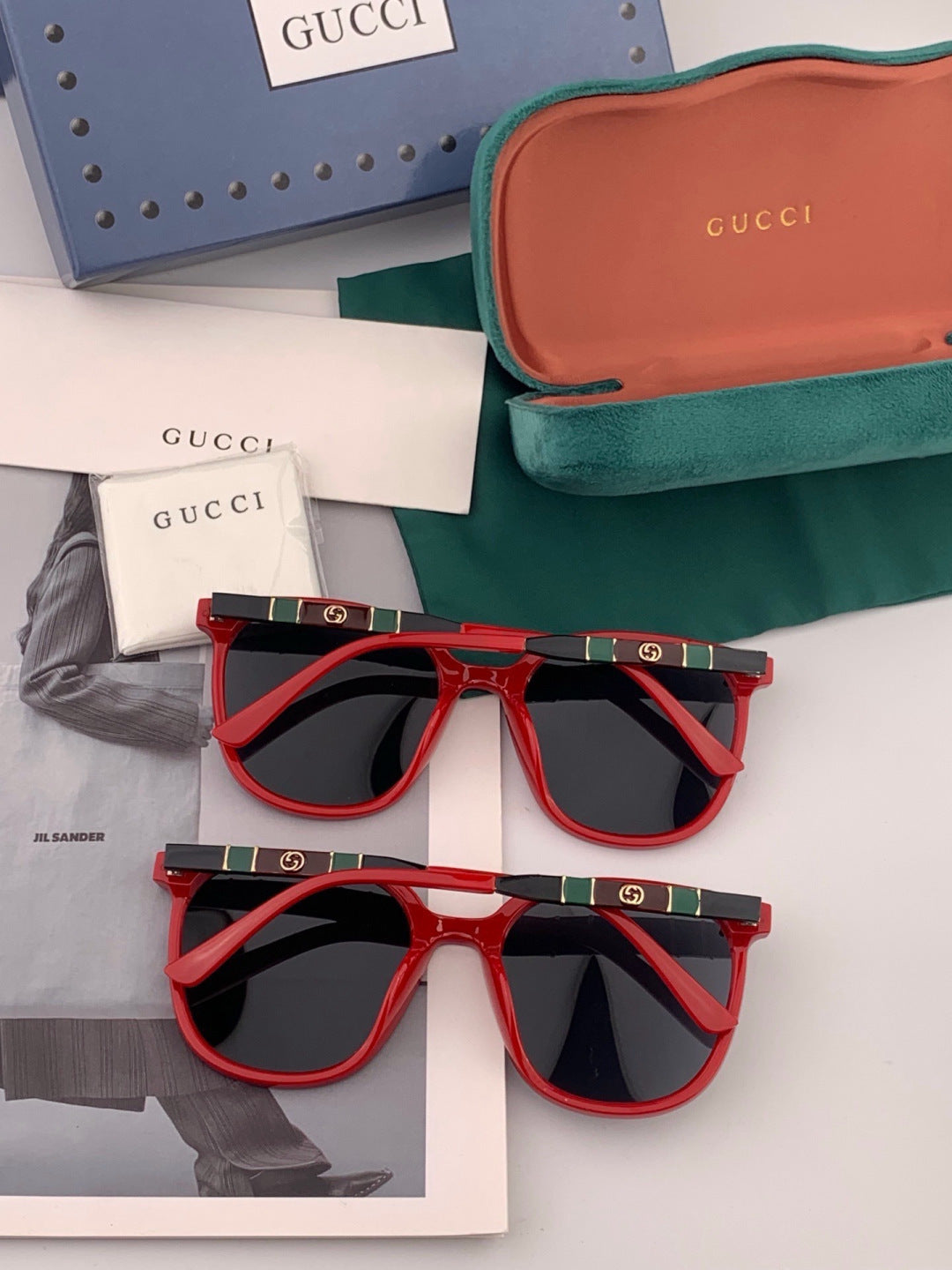 Gucci G15501 Polarized Round Gold Lens Sunglasses for Men & Women - 431350 - detail image 5
