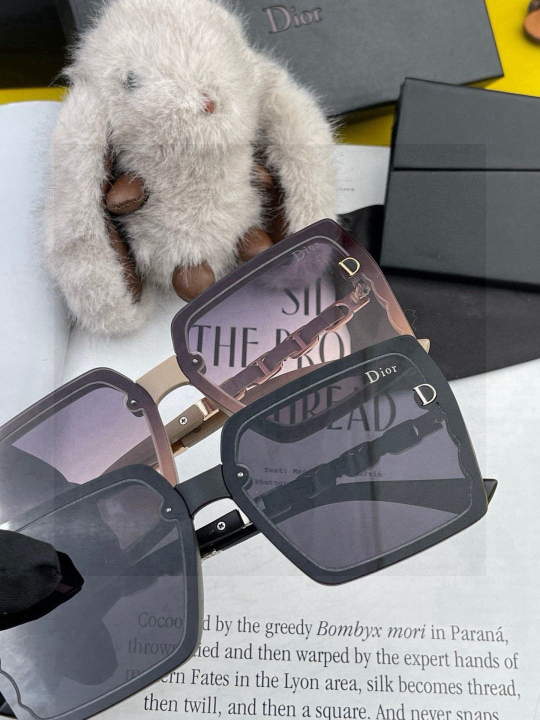 Dior CD5302 Square Gold Lens Sunglasses for Men & Women - 431776 - detail image 5
