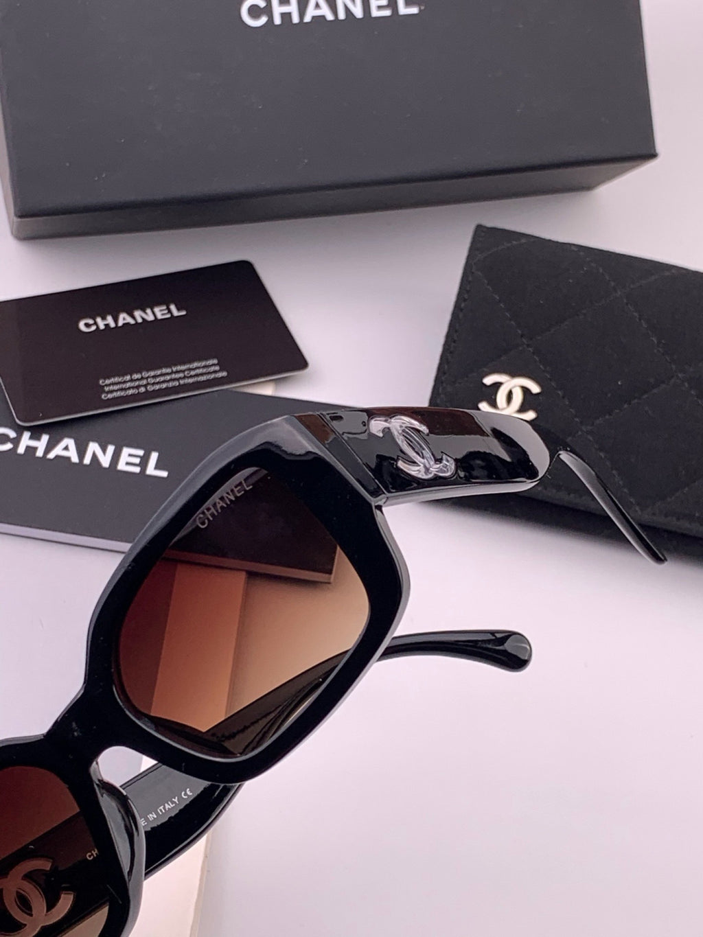 Chanel CH76910 Square Black Lens Sunglasses for Men & Women - 431574 - detail image 3