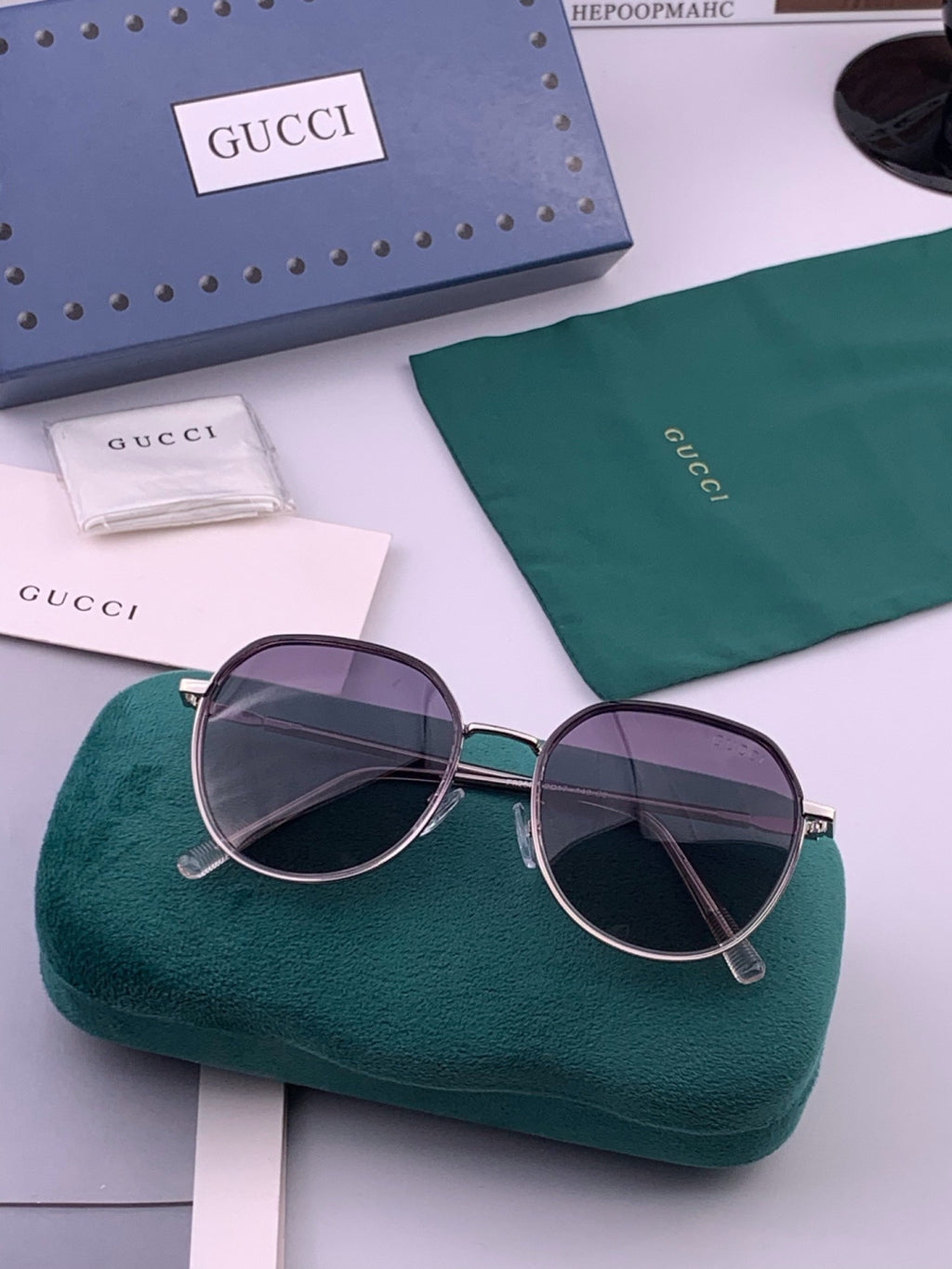 Gucci G3825 Polarized Square Red Lens Sunglasses for Women - 431351 - detail image 7