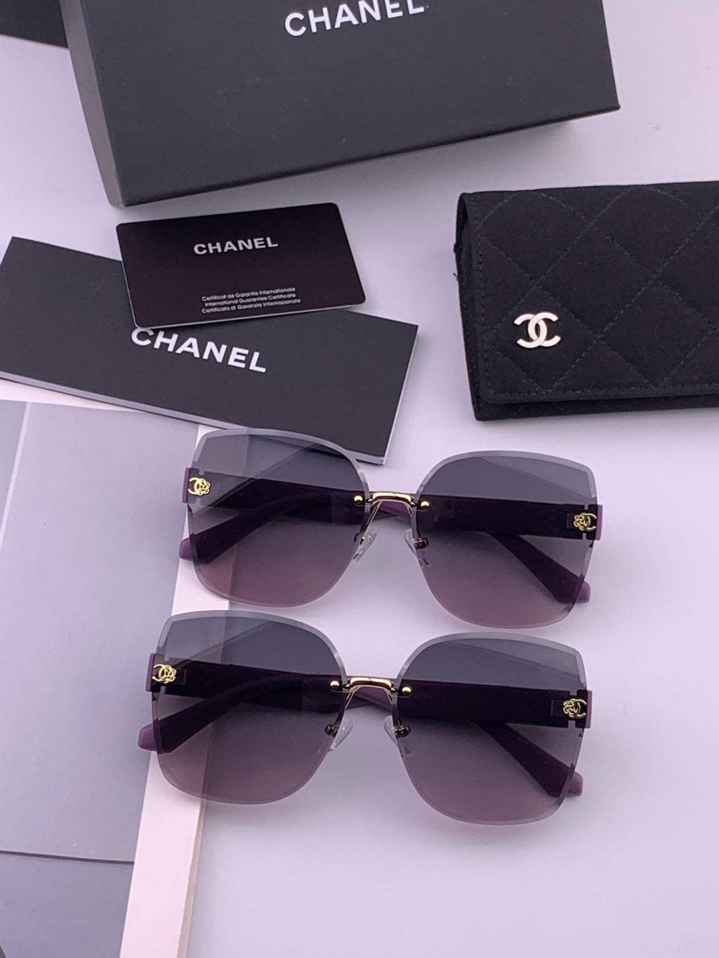 Chanel CH4550 Fashion Gold Lens Sunglasses for Men & Women - 431576 - detail image 7