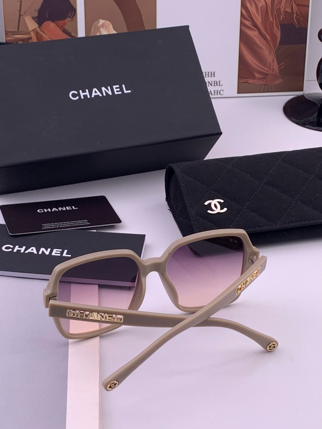 Chanel CH27002 Fashion Purple Lens Sunglasses for Men & Women - 431577 - detail image 7