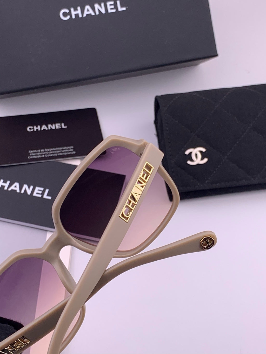 Chanel CH27002 Fashion Purple Lens Sunglasses for Men & Women - 431577 - detail image 6