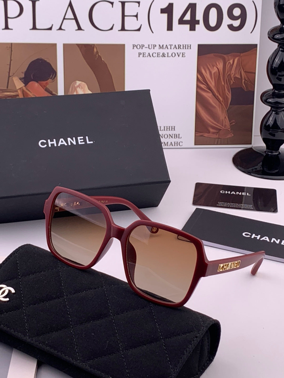 Chanel CH27002 Fashion Red Lens Sunglasses for Men & Women - 431579 - detail image 2