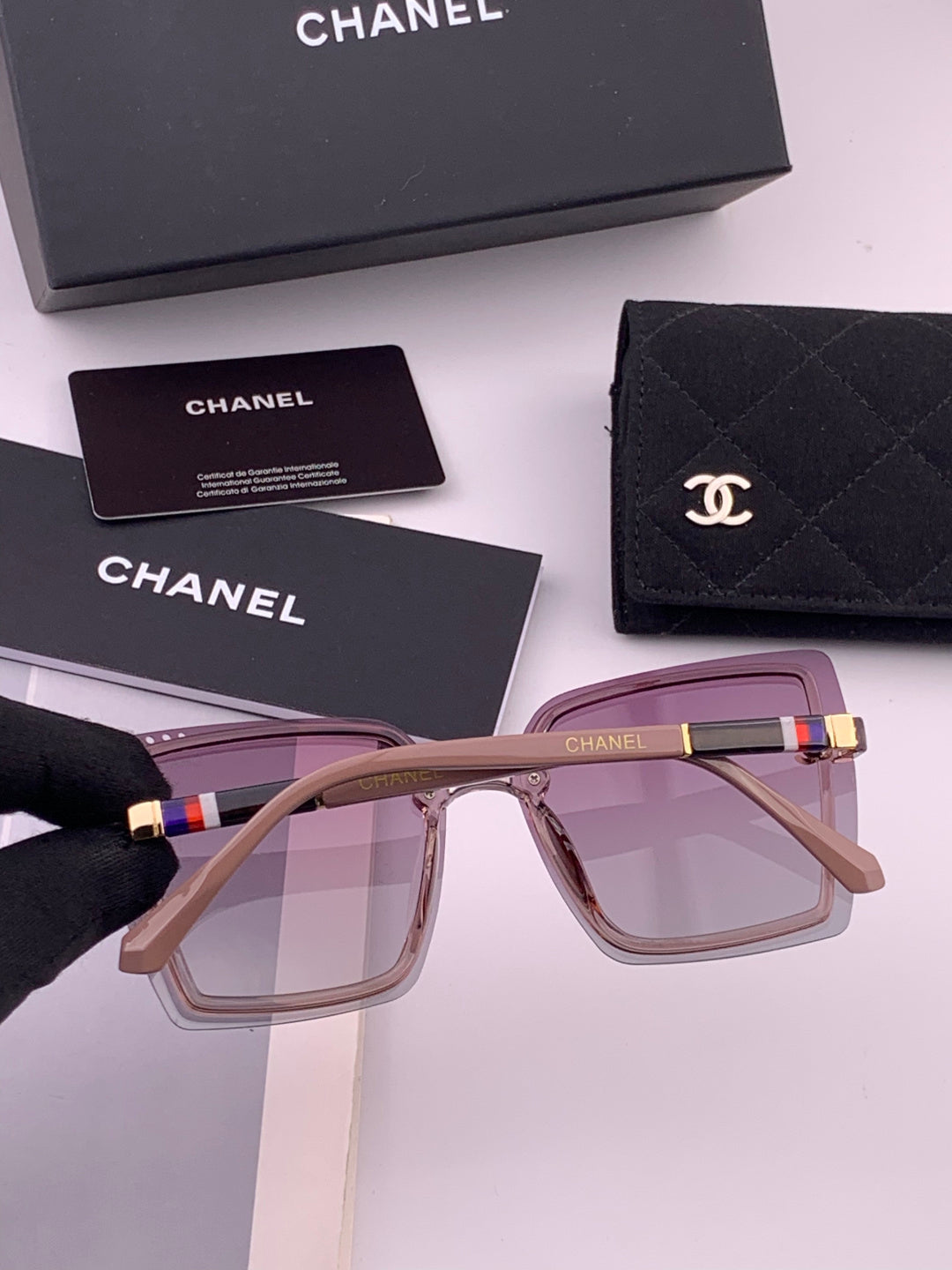 Chanel CH026 Square Brown Lens Sunglasses for Men & Women - 431580 - detail image 3
