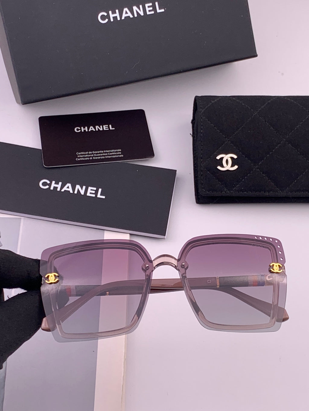Chanel CH026 Square Brown Lens Sunglasses for Men & Women - 431580