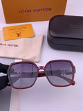 Louis Vuitton 2614 Polarized Square Gold Lens Sunglasses for Men & Wo - 431173