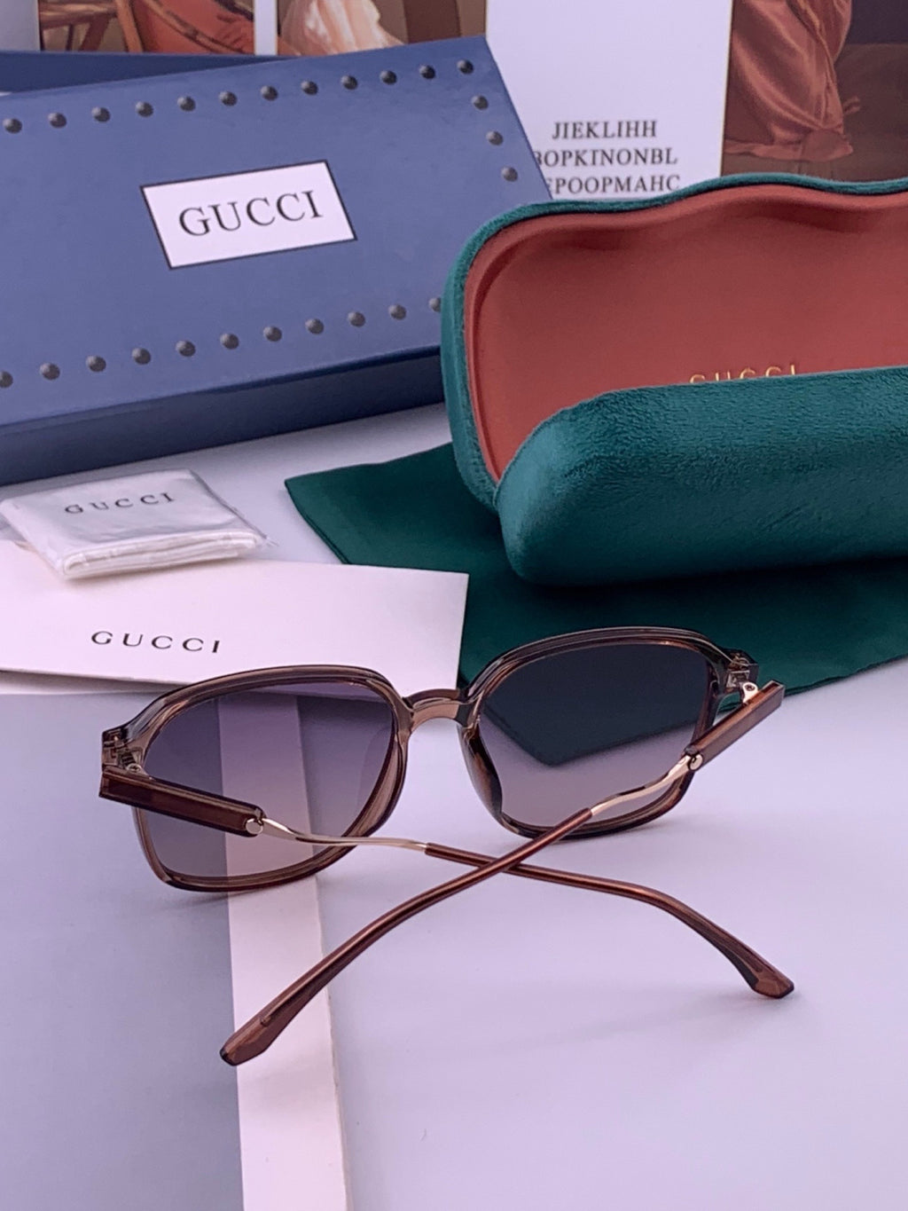 Gucci G7231 Metal Fashion Red Lens Sunglasses for Men & Women - 431328 - detail image 5
