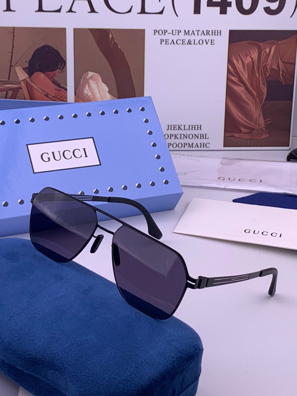 Gucci G0862 Fashion Gold Lens Sunglasses for Men & Women - 431338 - detail image 2
