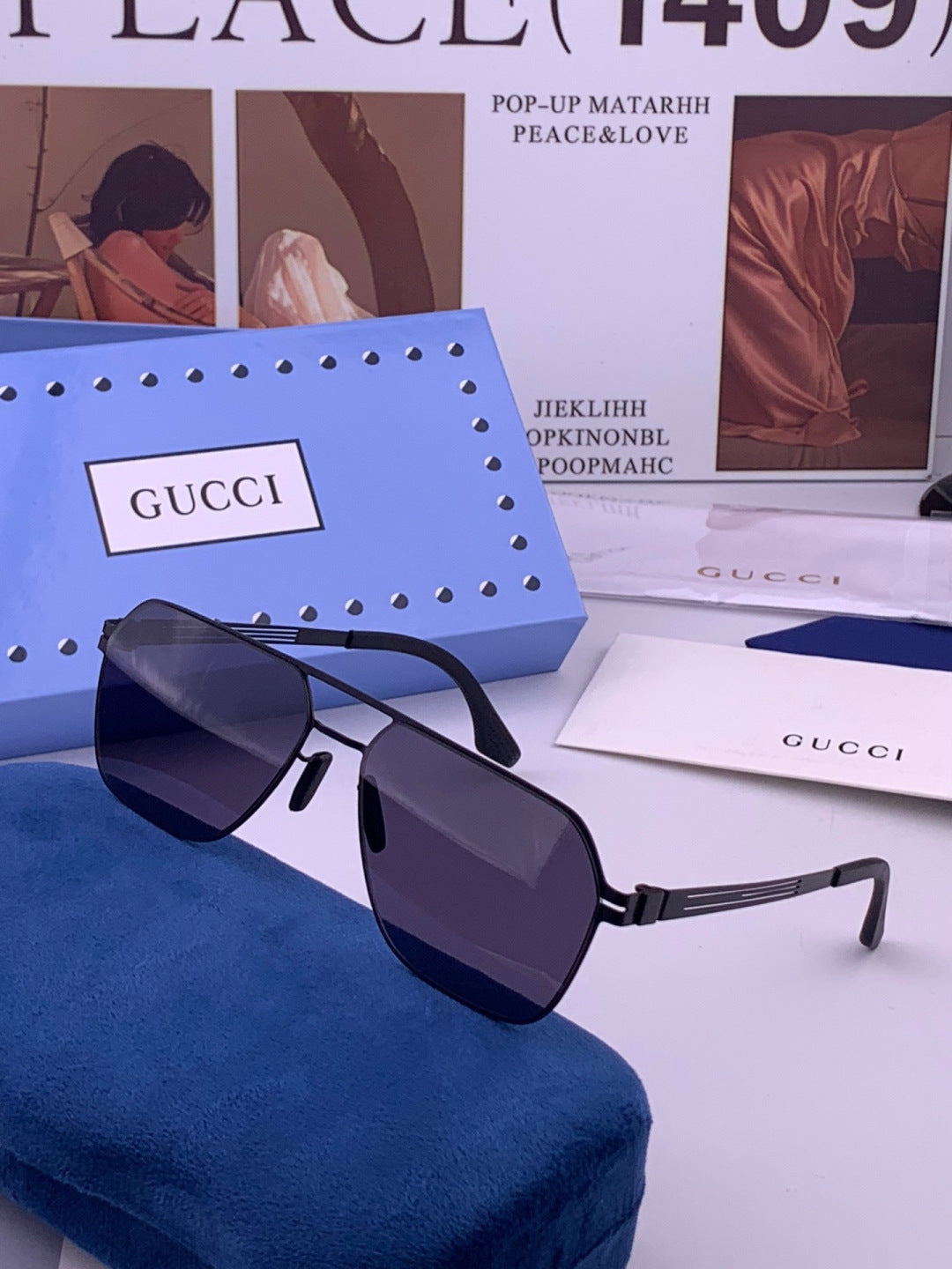 Gucci G0862 Fashion Gold Lens Sunglasses for Men & Women - 431338 - detail image 2