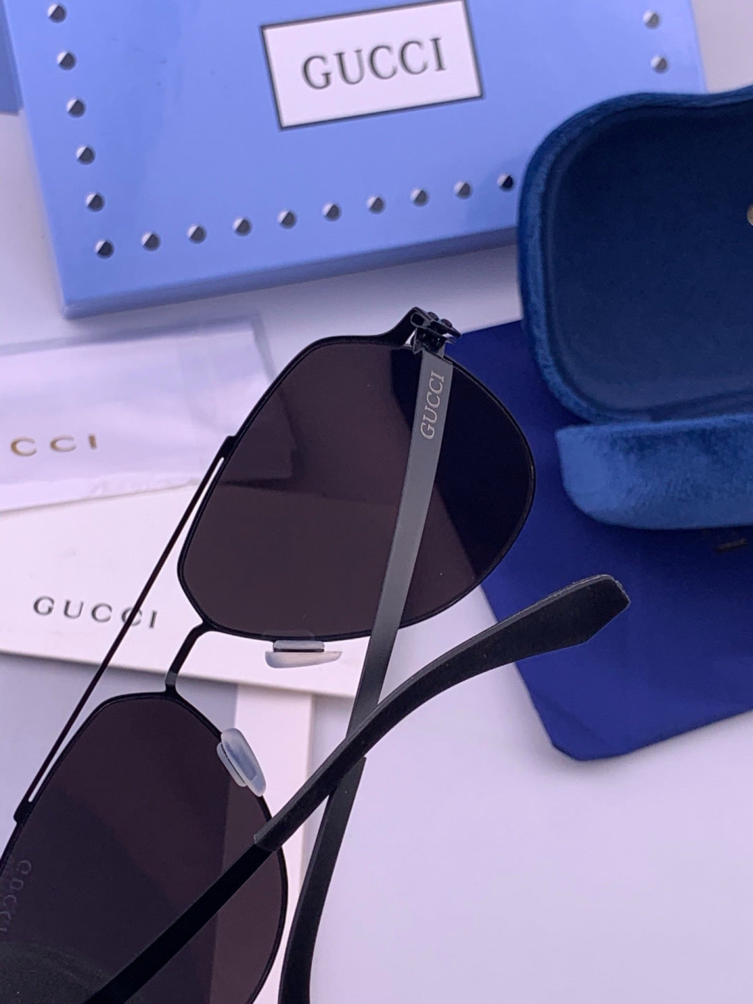 Gucci G3501 Fashion Gold Lens Sunglasses for Men & Women - detail image 5