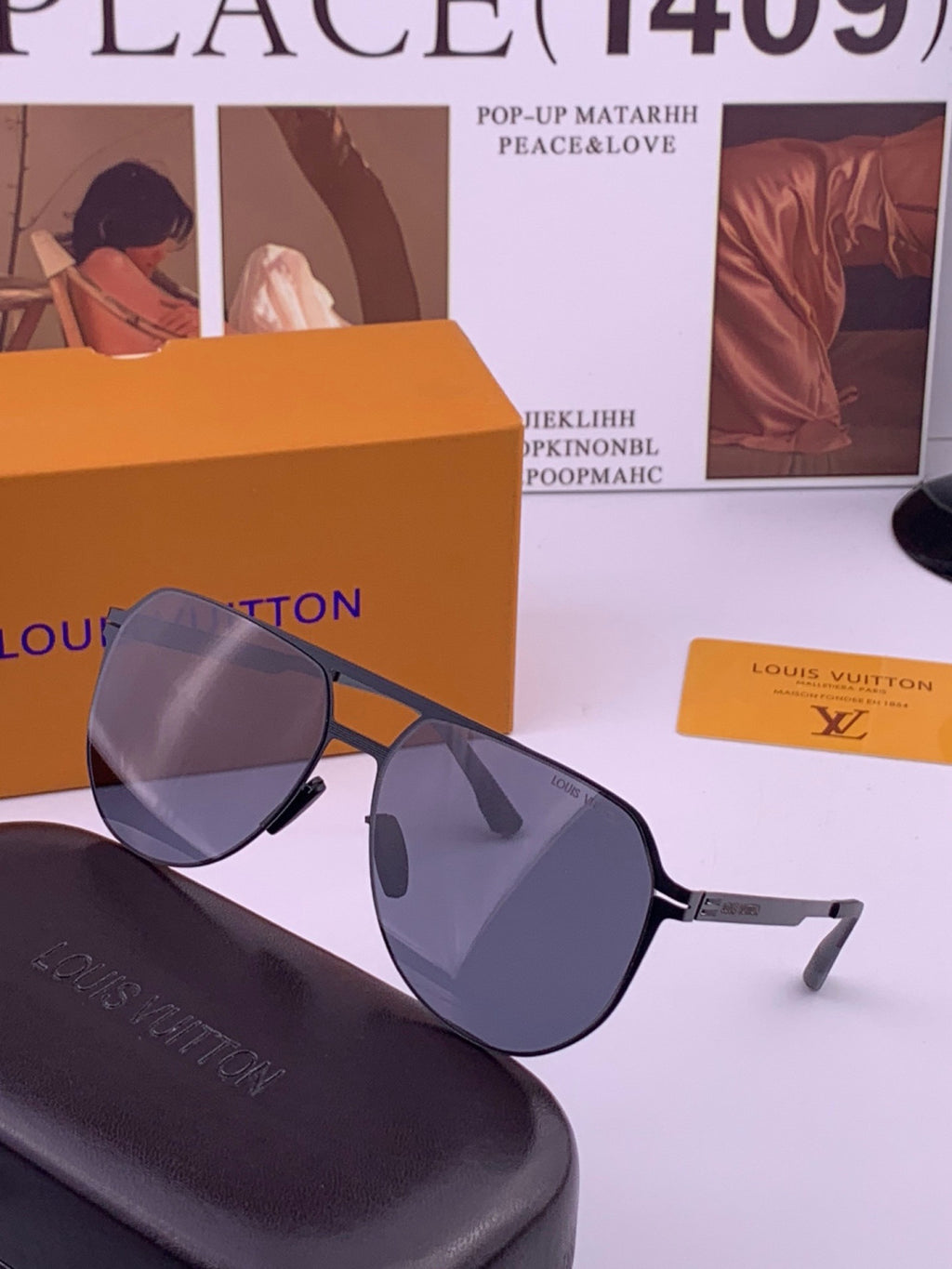 Louis Vuitton L712 Fashion Brown Lens Sunglasses for Men & Women - 431157 - detail image 2