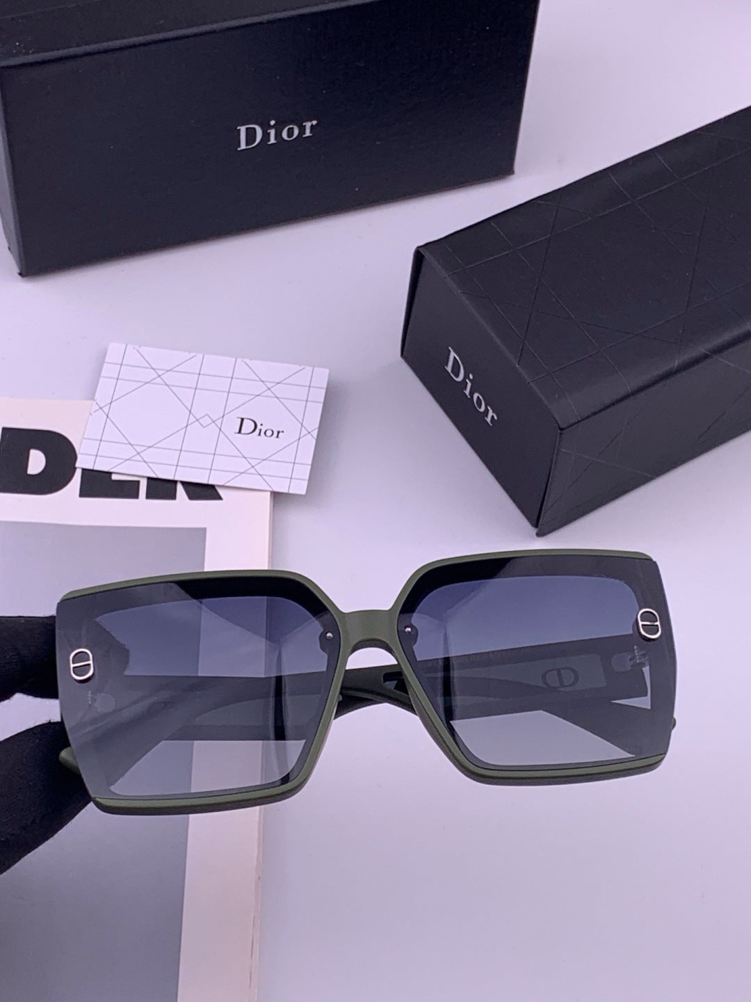 Dior CD3917 Polarized Square Gold Lens Sunglasses for Women - 449102