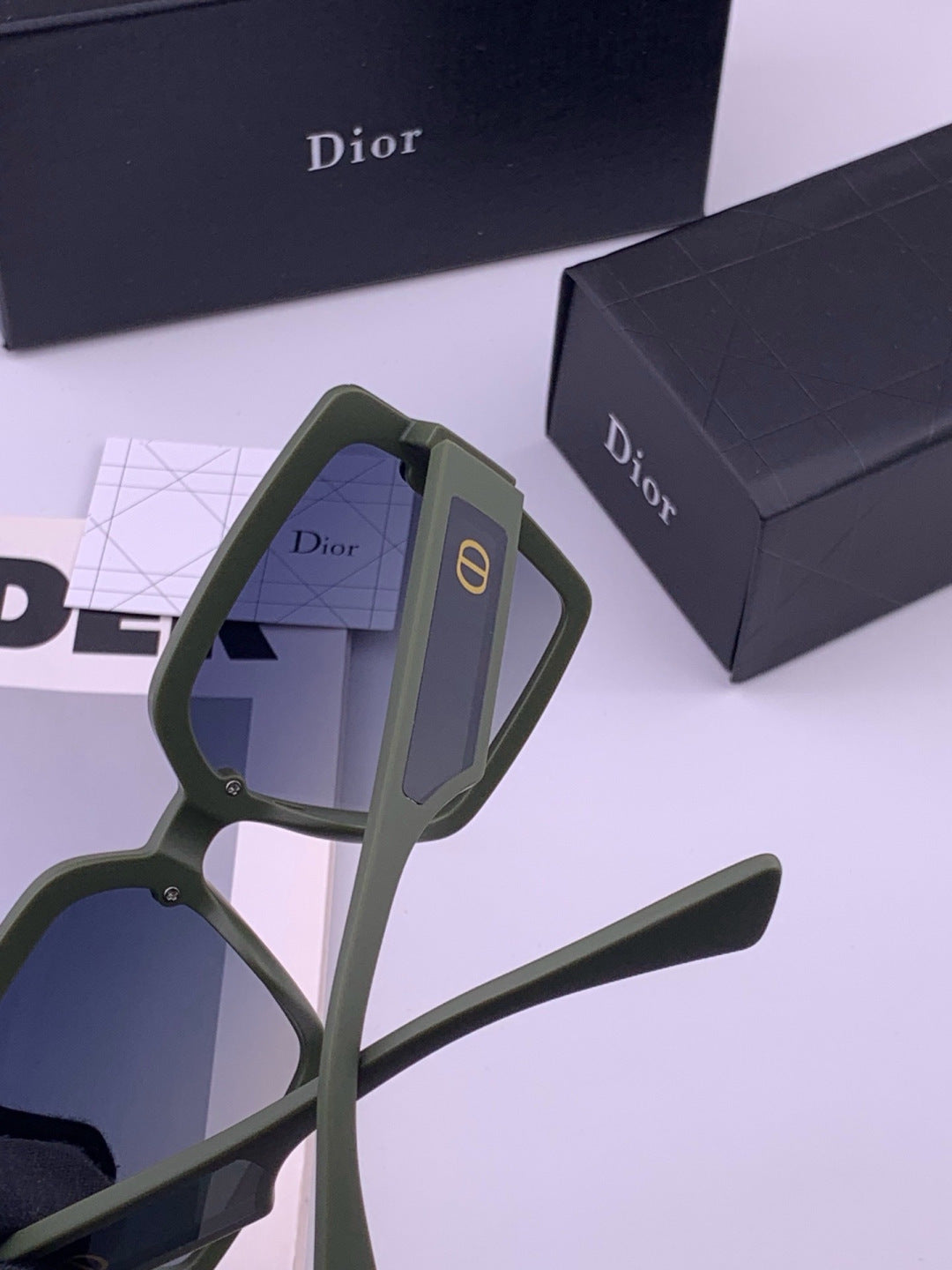 Dior CD3917 Polarized Square Gold Lens Sunglasses for Women - 449102 - detail image 6