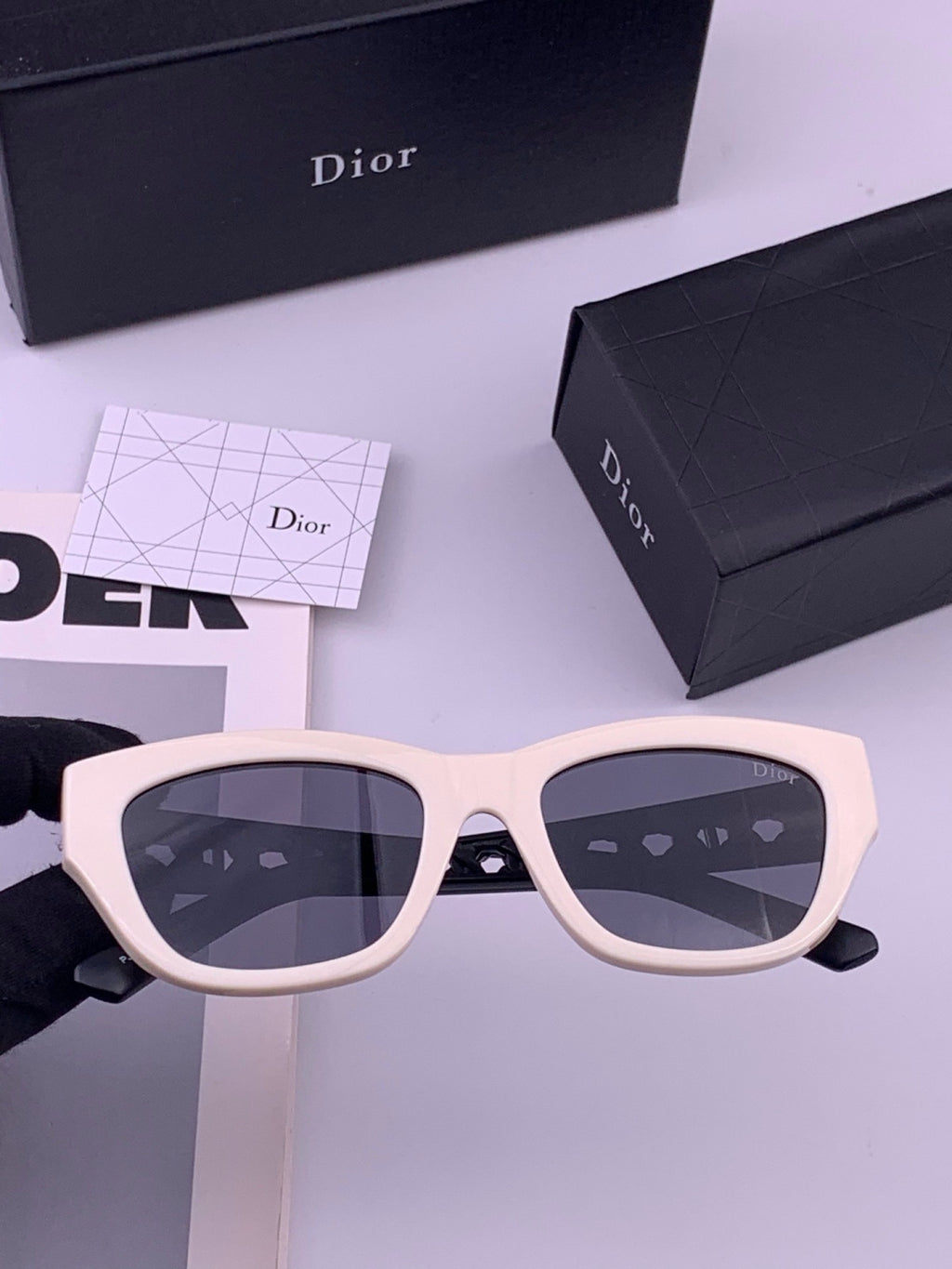 Dior D7911 Polarized Square Blue Lens Sunglasses for Men & Women