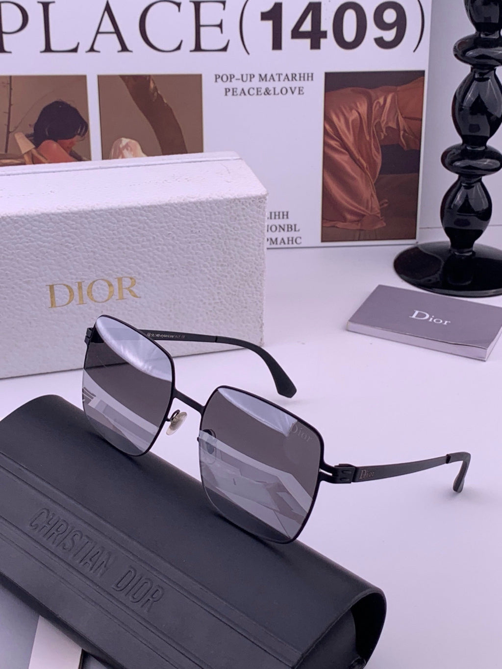 Dior D3908 Fashion Black Lens Sunglasses for Men & Women - 449152 - detail image 2