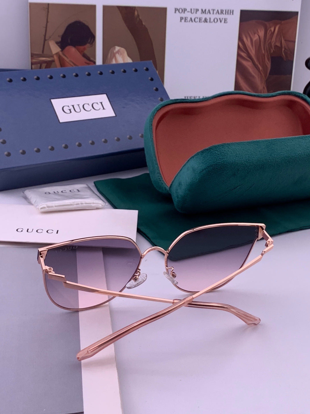 Gucci G3660 Fashion Red Lens Sunglasses for Men & Women - 448717 - detail image 6