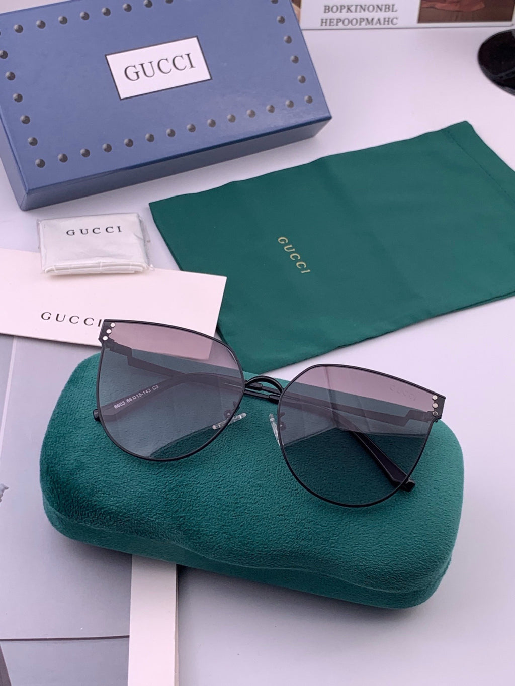 Gucci G3660 Fashion Orange Lens Sunglasses for Men & Women - 448718 - detail image 6