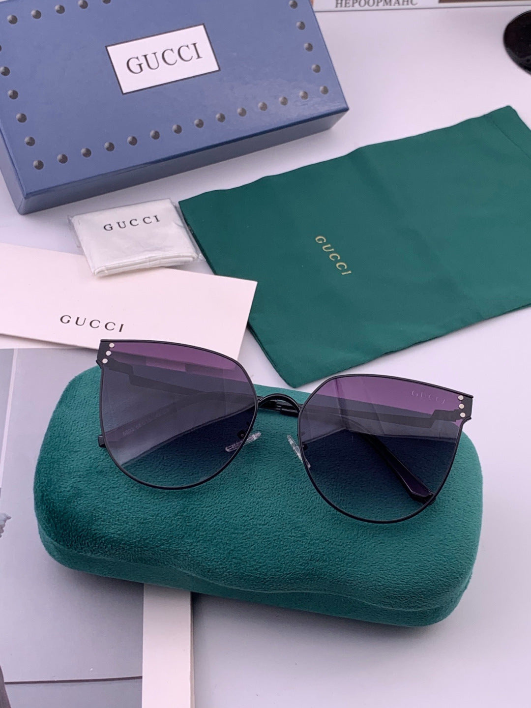 Gucci G3660 Fashion Red Lens Sunglasses for Men & Women - 448719 - detail image 7