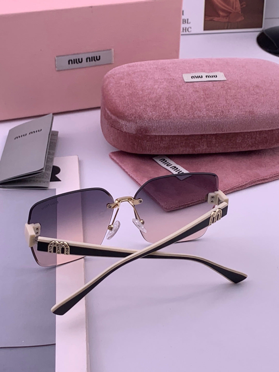 Miu Miu M7550 Fashion Red Lens Sunglasses for Men & Women - 449728 - detail image 4