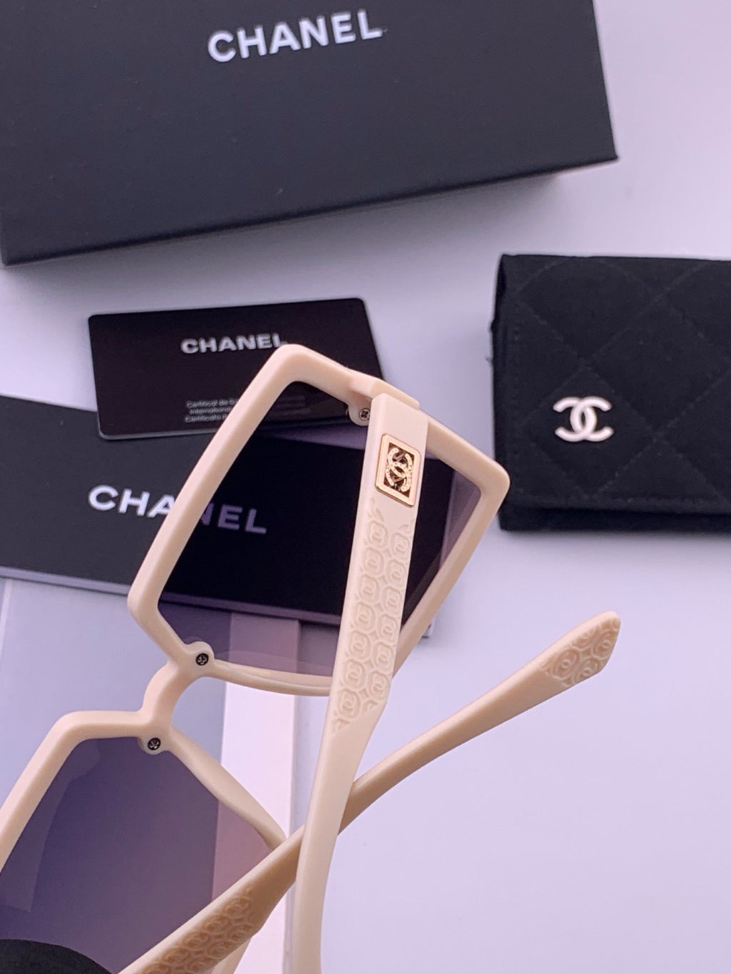 Chanel CH5250 Polarized Square Brown Lens Sunglasses for Women - 449051 - detail image 5