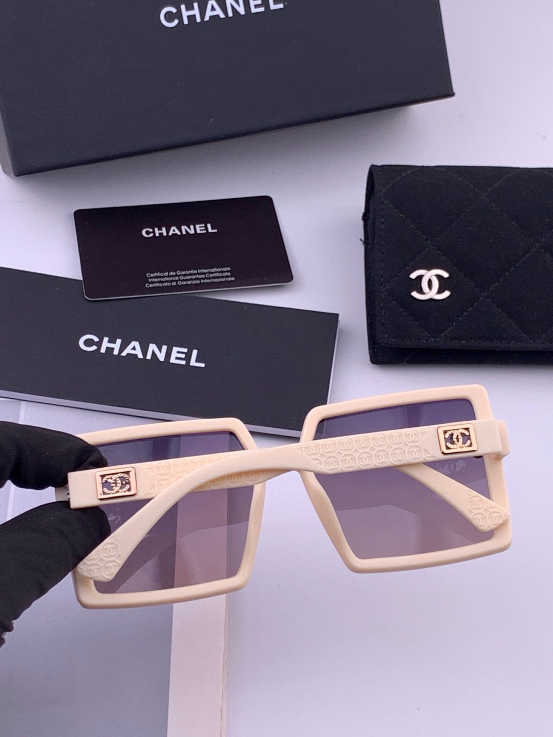 Chanel CH5250 Polarized Square Brown Lens Sunglasses for Women - 449051 - detail image 7