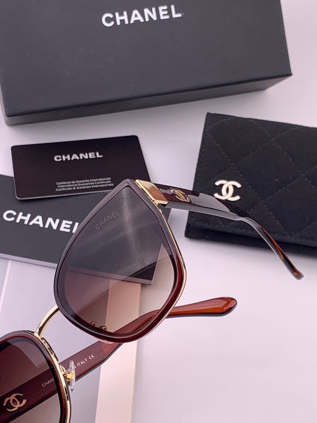 Chanel CH6991 Polarized Round Black Lens Sunglasses for Women - 449054 - detail image 3