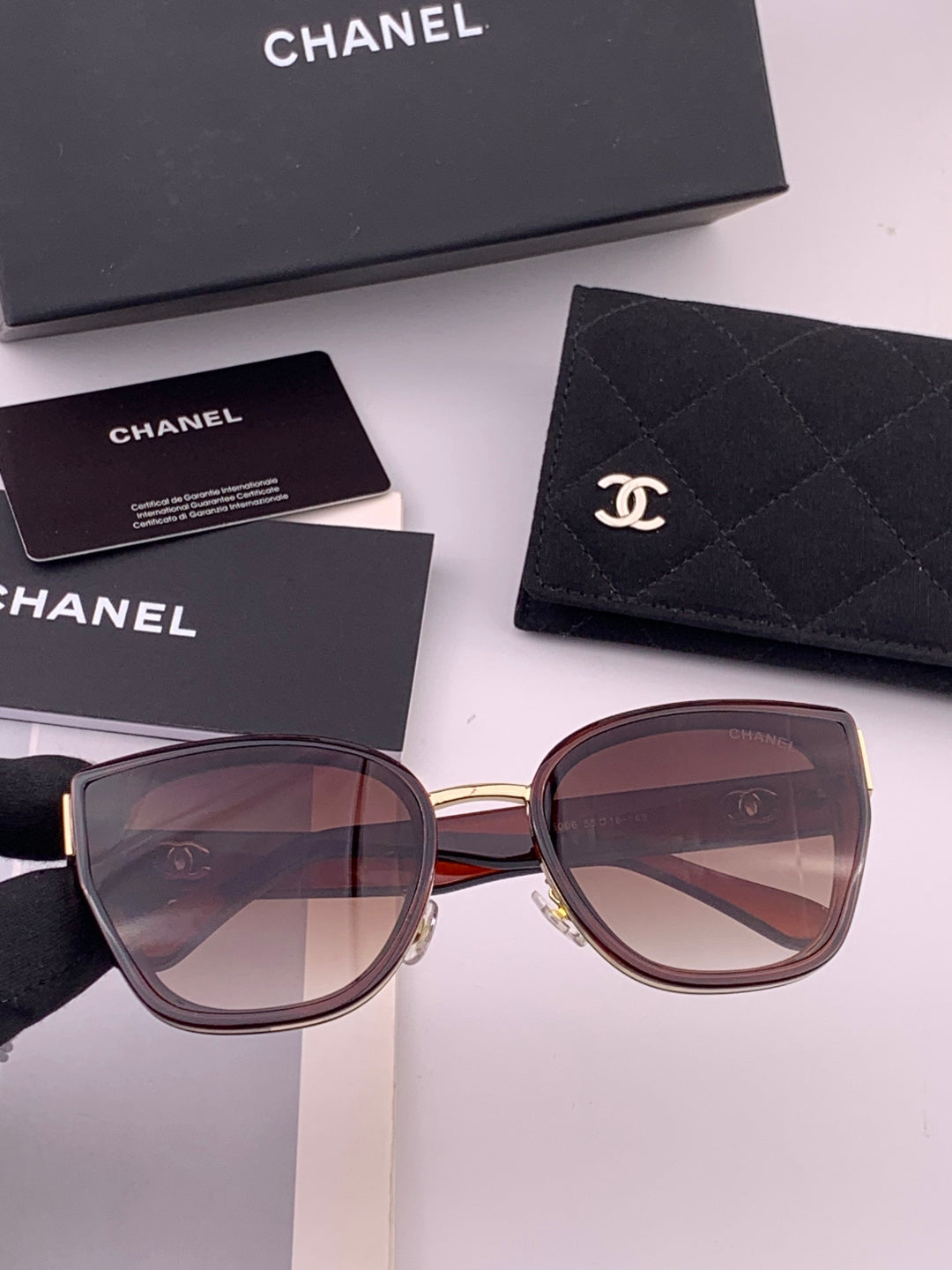 Chanel CH6991 Polarized Round Black Lens Sunglasses for Women - 449054