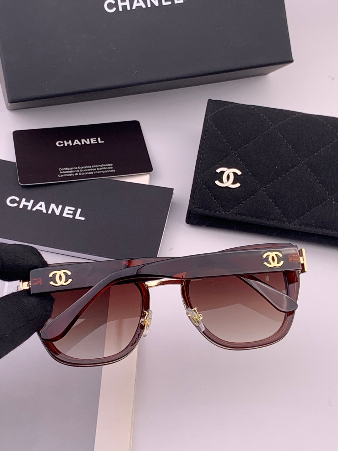 Chanel CH6991 Polarized Round Black Lens Sunglasses for Women - 449054 - detail image 4