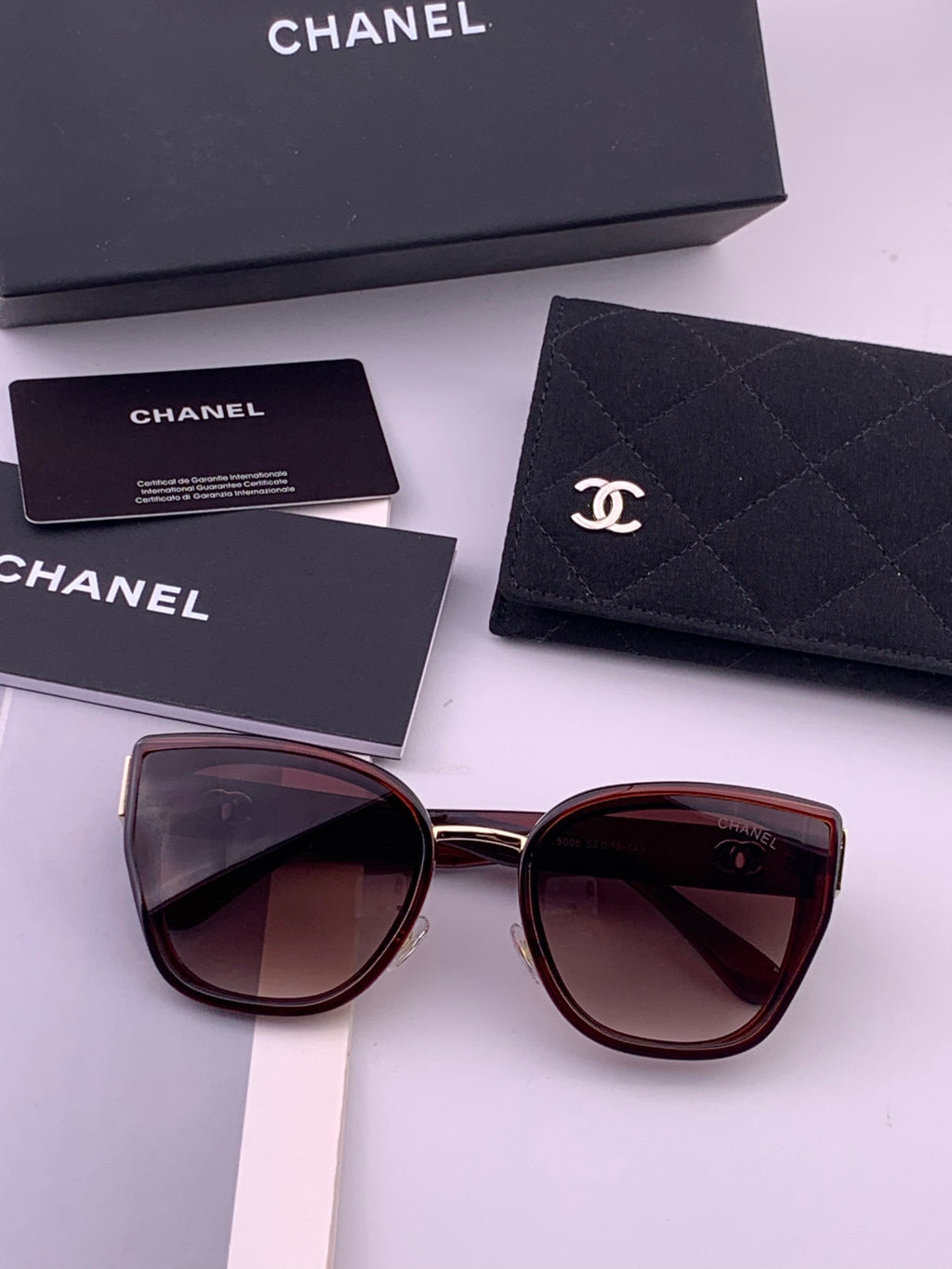 Chanel CH6991 Polarized Round Black Lens Sunglasses for Women - 449054 - detail image 6