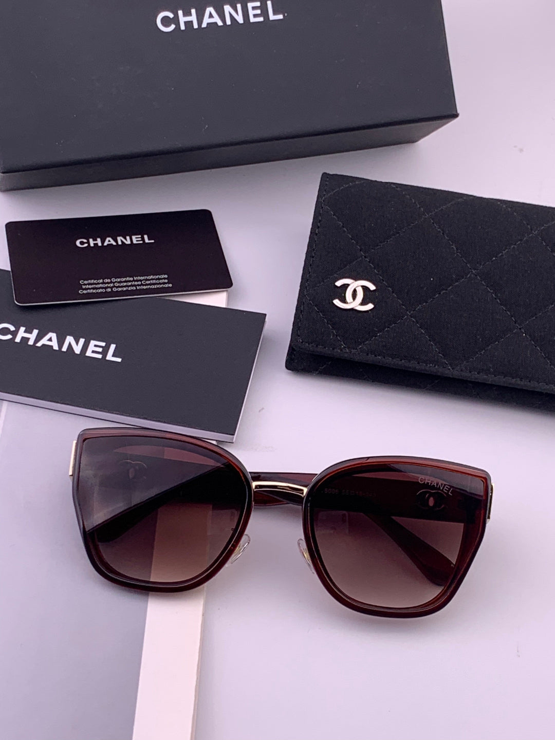Chanel CH6991 Polarized Round Black Lens Sunglasses for Women - 449054 - detail image 6