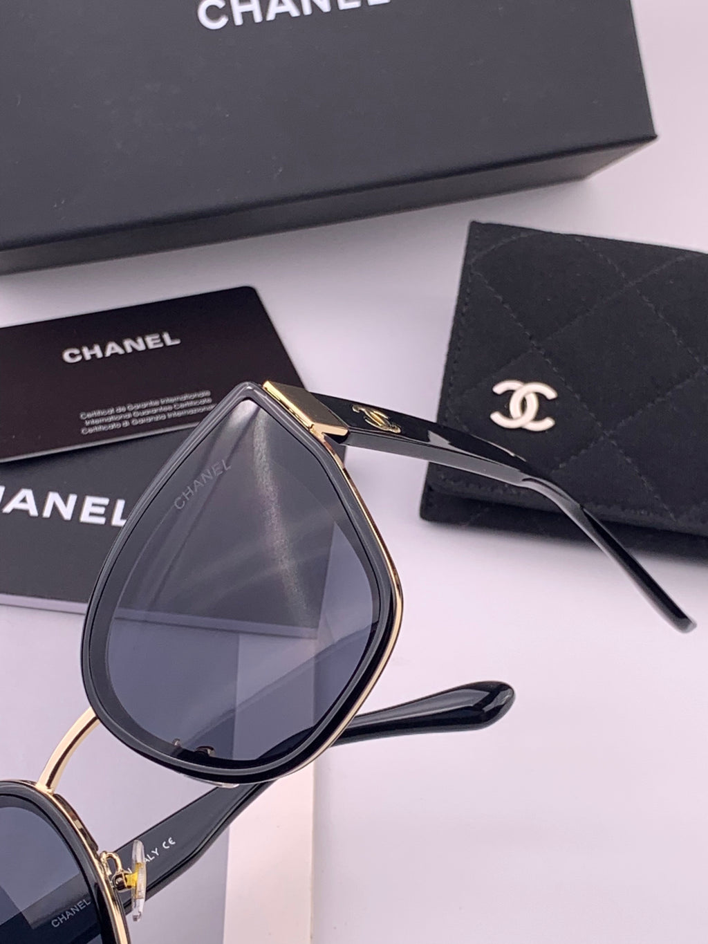 Chanel CH6991 Polarized Round Black Lens Sunglasses for Women - 449055 - detail image 3