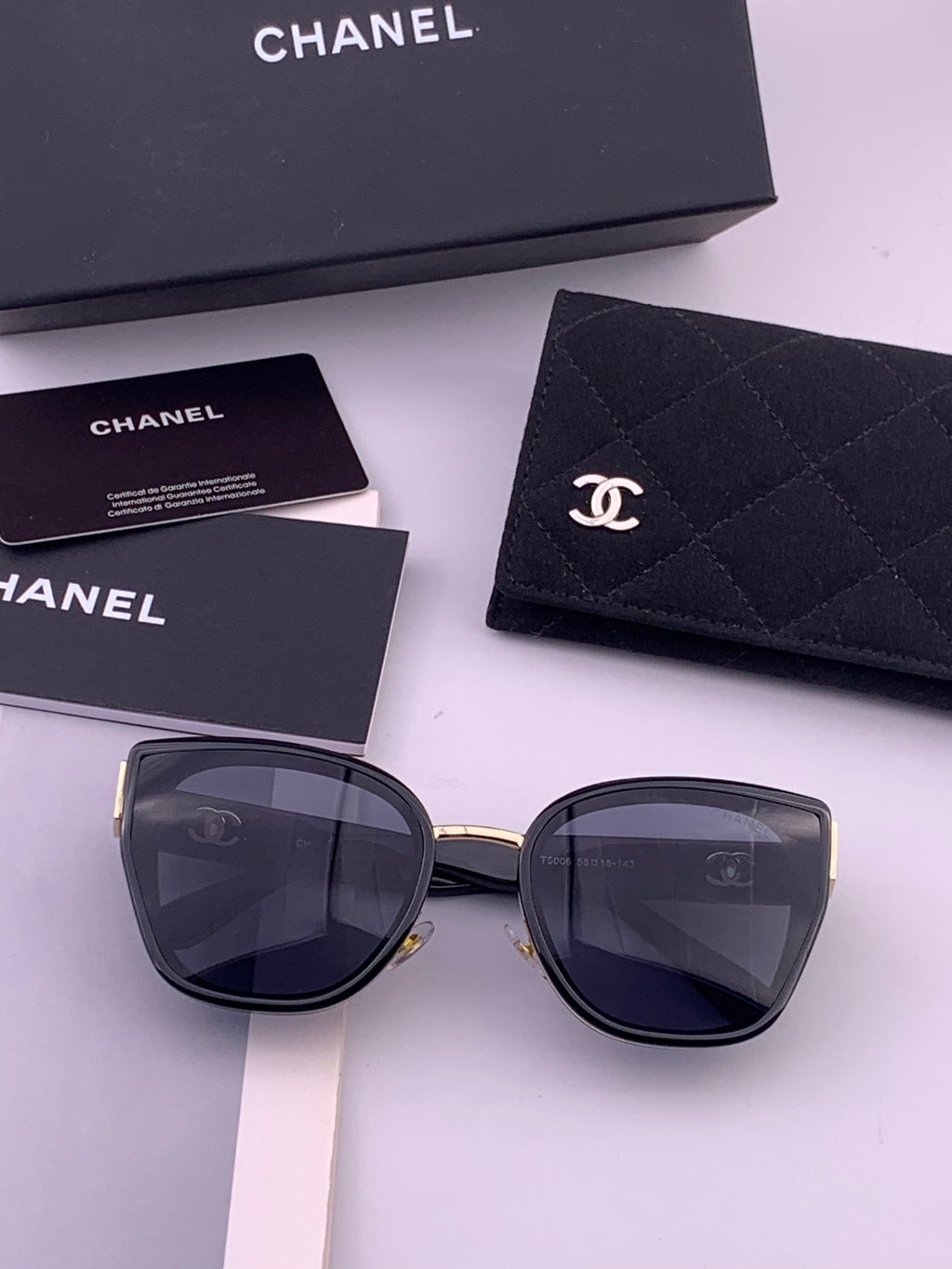 Chanel CH6991 Polarized Round Black Lens Sunglasses for Women - 449055 - detail image 5