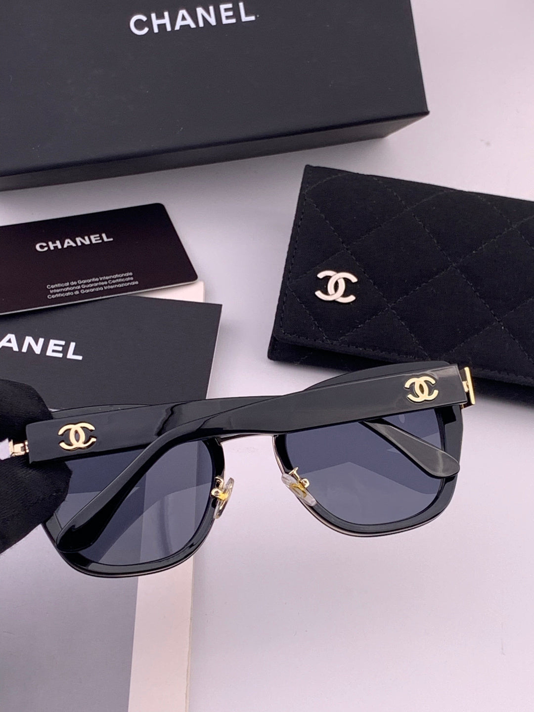 Chanel CH6991 Polarized Round Black Lens Sunglasses for Women - 449055 - detail image 4