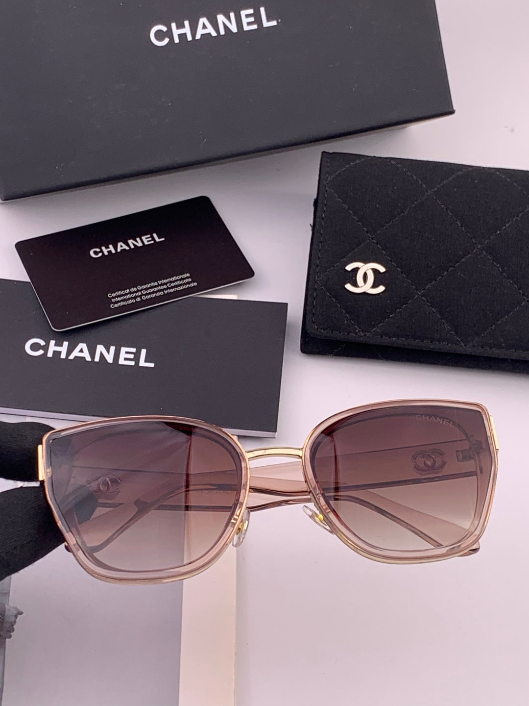 Chanel CH6991 Polarized Round Black Lens Sunglasses for Women - 449056 - detail image 4