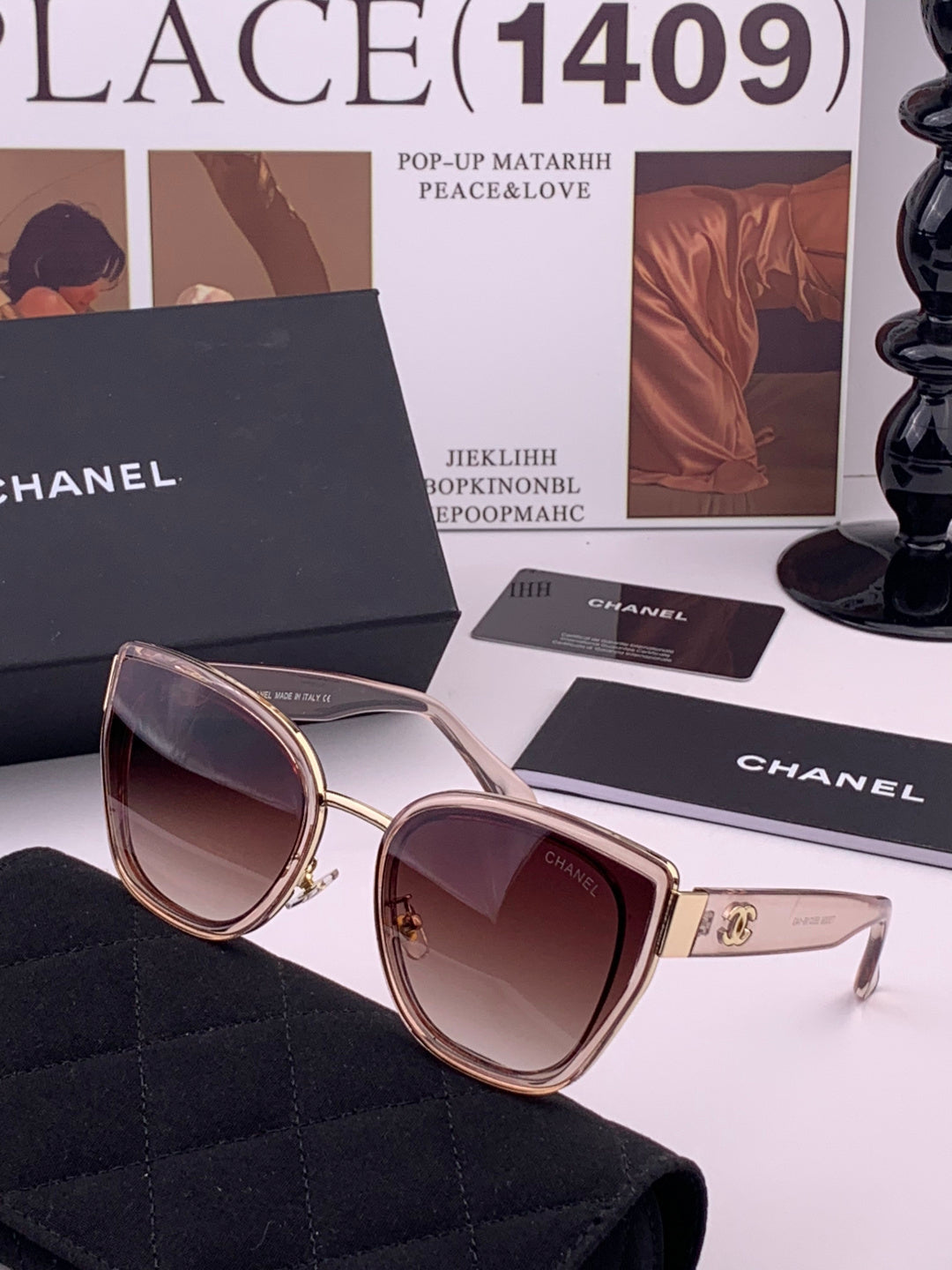Chanel CH6991 Polarized Round Black Lens Sunglasses for Women - 449056