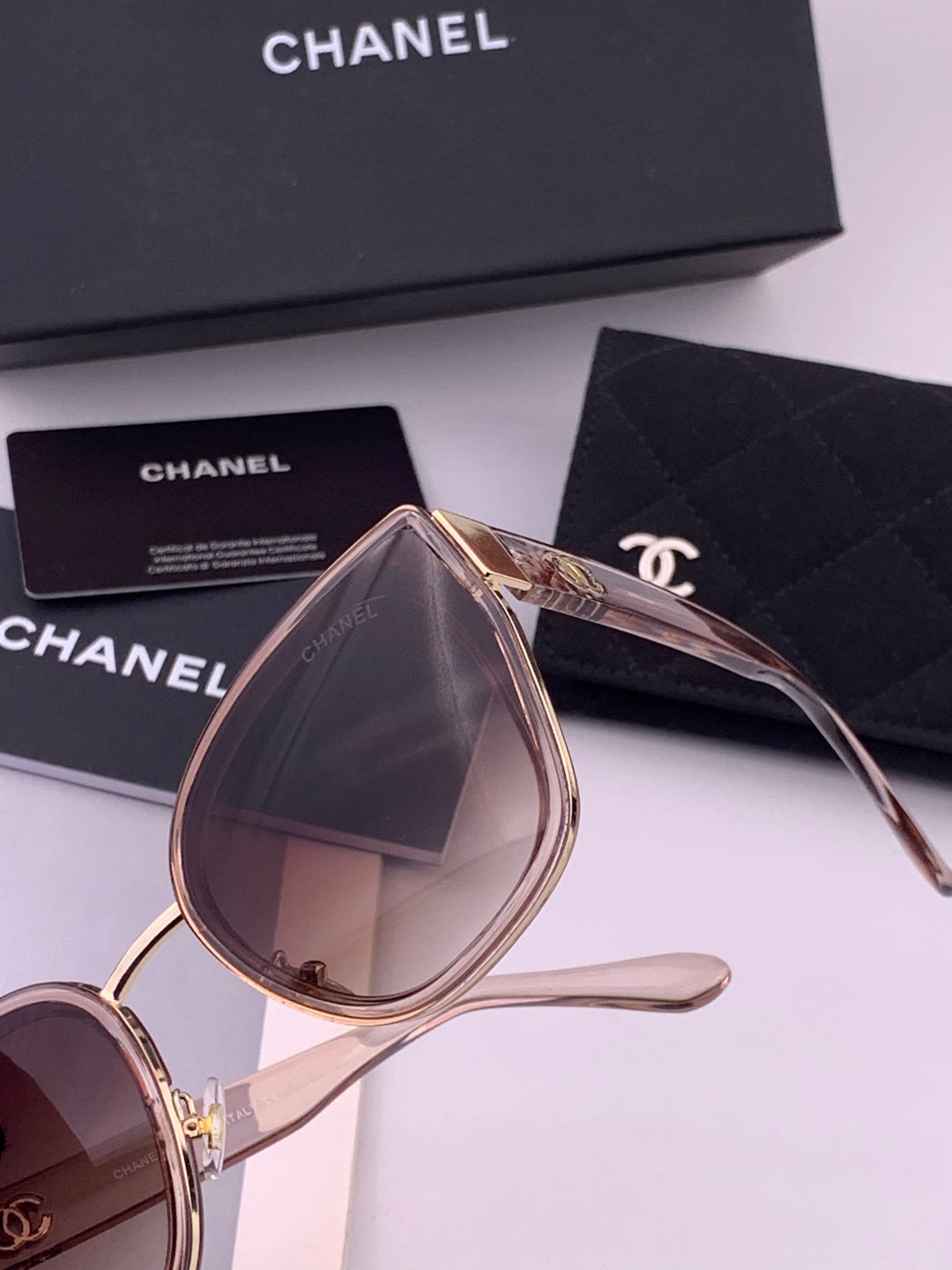 Chanel CH6991 Polarized Round Black Lens Sunglasses for Women - 449056 - detail image 3