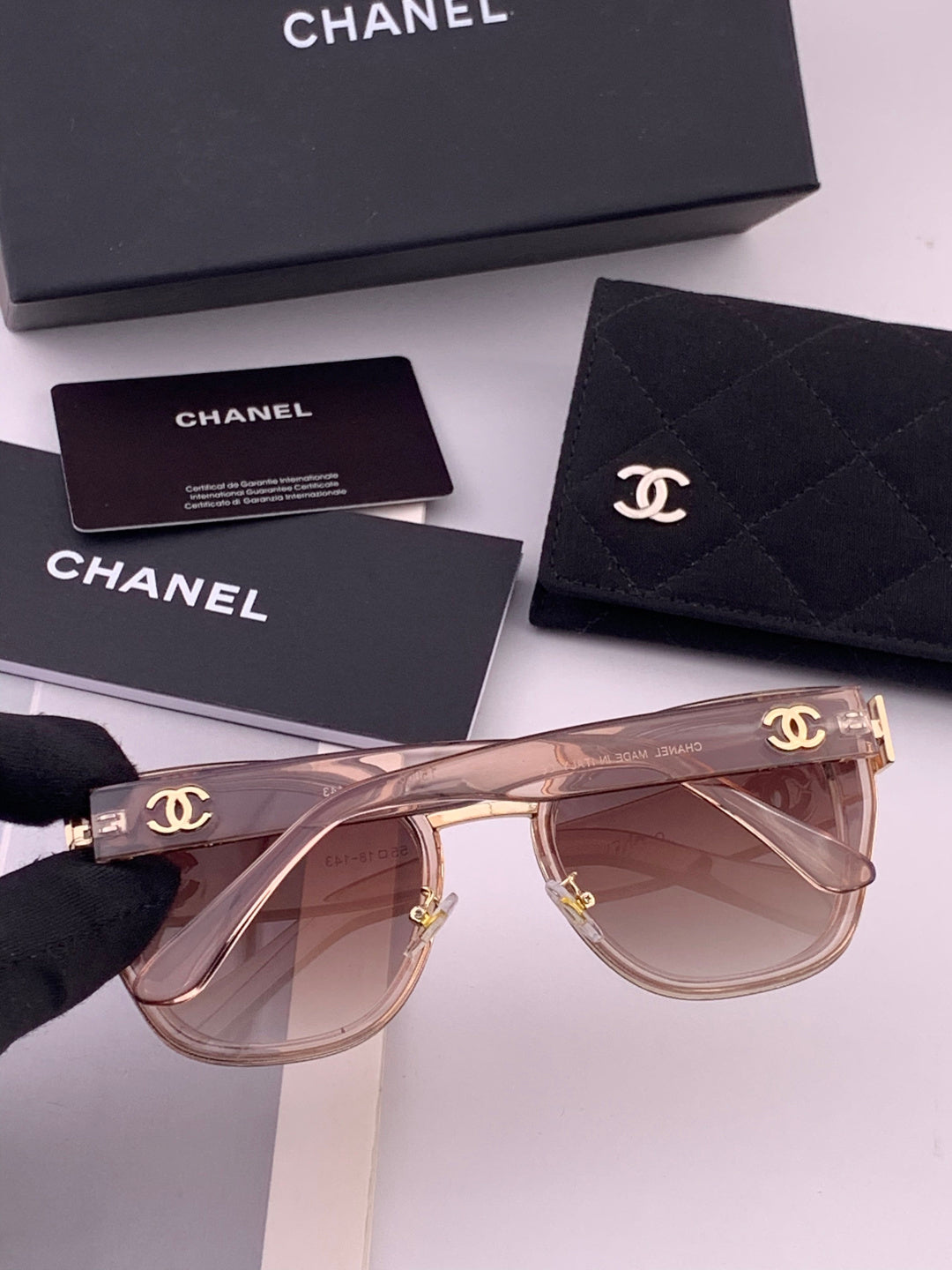 Chanel CH6991 Polarized Round Black Lens Sunglasses for Women - 449056 - detail image 2