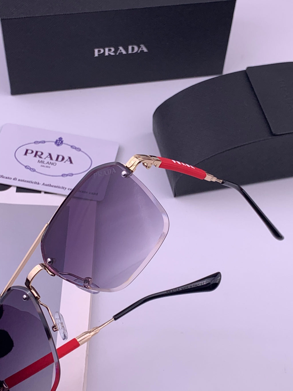 Prada Fashion Purple Lens Sunglasses for Men - 449359 - detail image 2