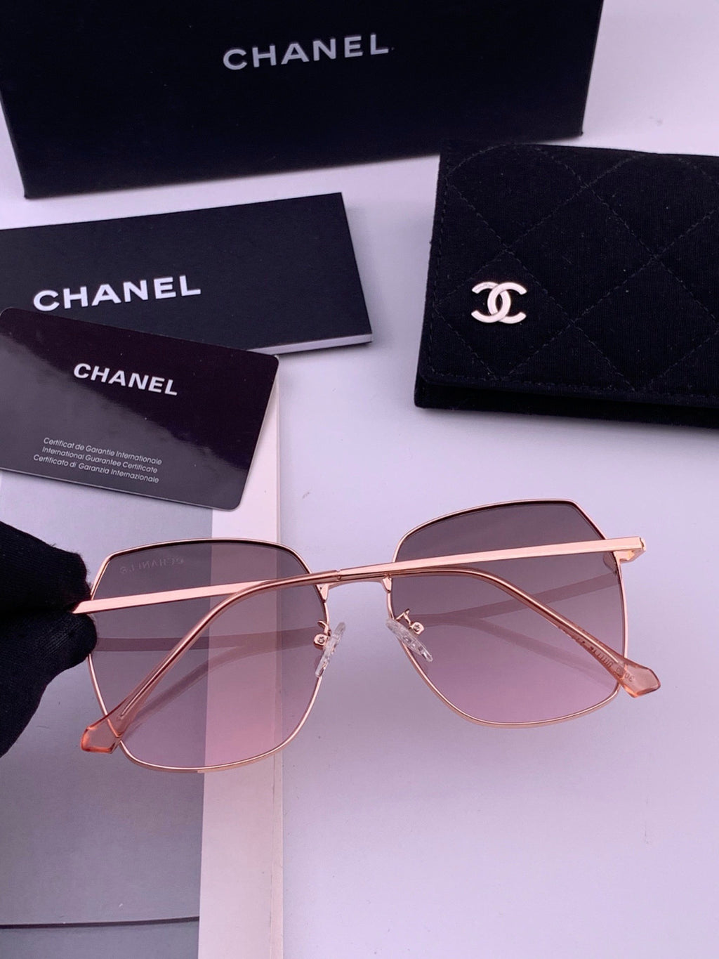 Chanel CH2029 Polarized Rimless Brown Lens Sunglasses for Men & Women - 449043 - detail image 3