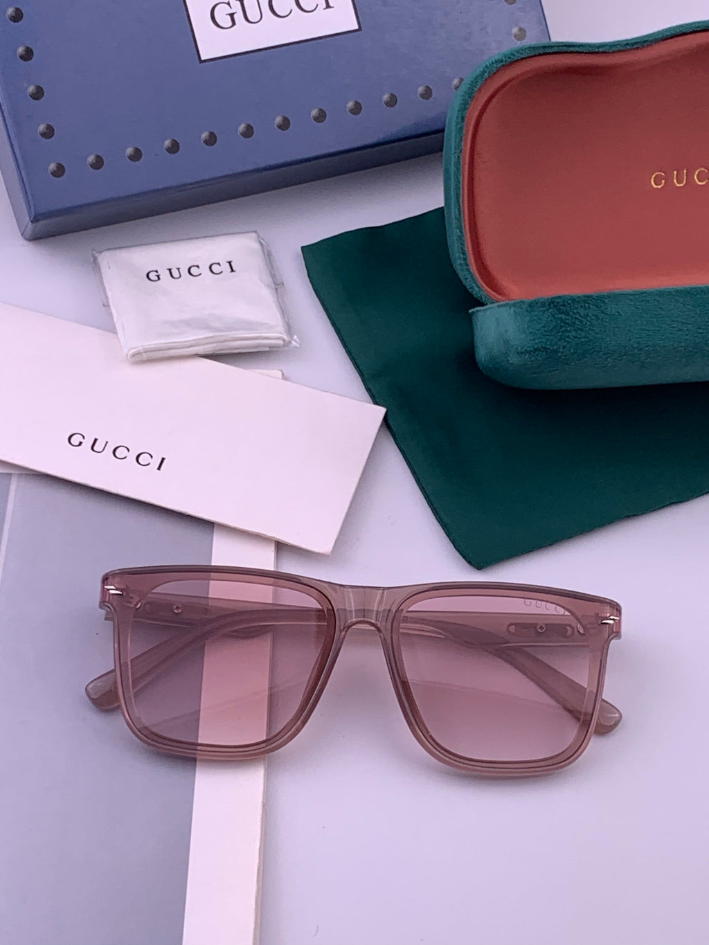 Gucci G65501 Polarized Square Brown Lens Sunglasses for Women - 448693 - detail image 7