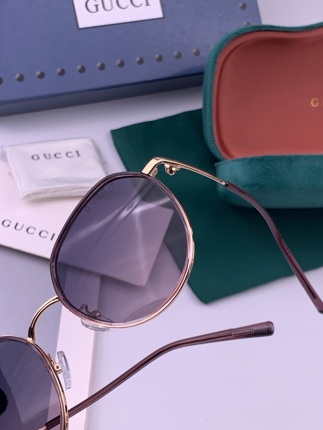 Gucci G2235 Polarized Round Brown Lens Sunglasses for Women - 448697 - detail image 3